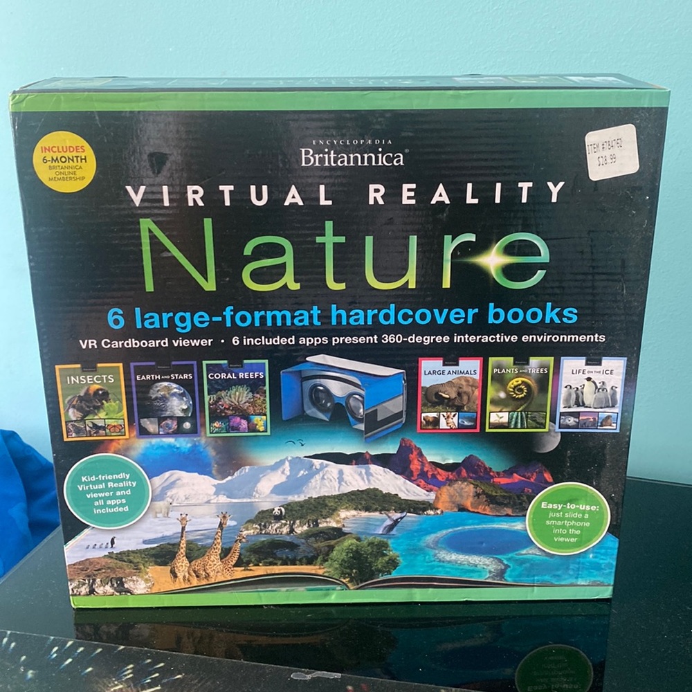 Encyclopedia Britannica Virtual Reality Nature 6 Book Interactive Library